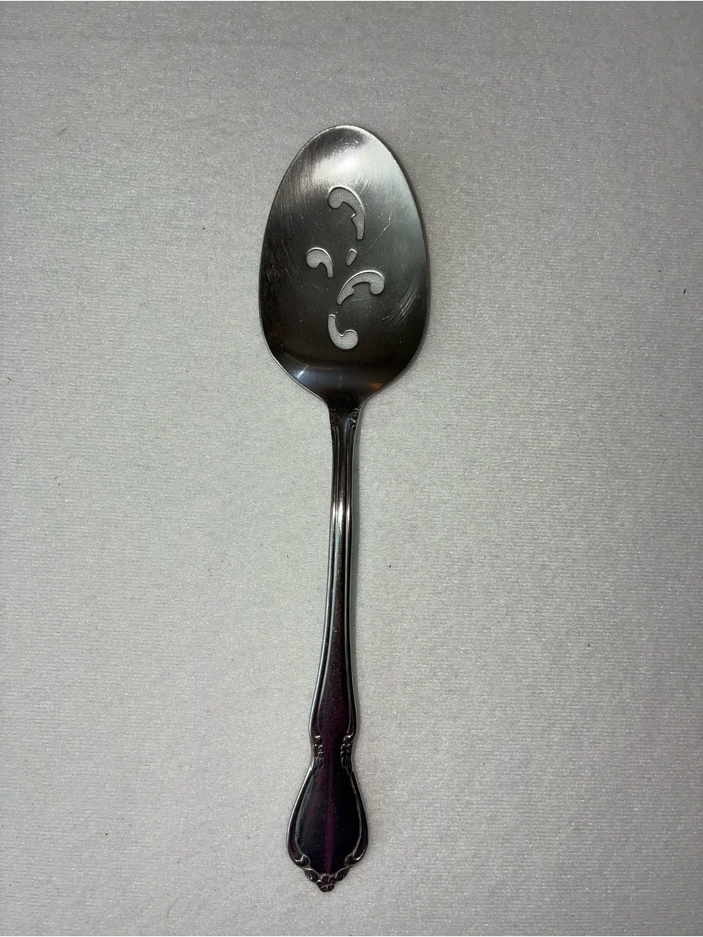 Oneida Chateau stainless steel serving spoon